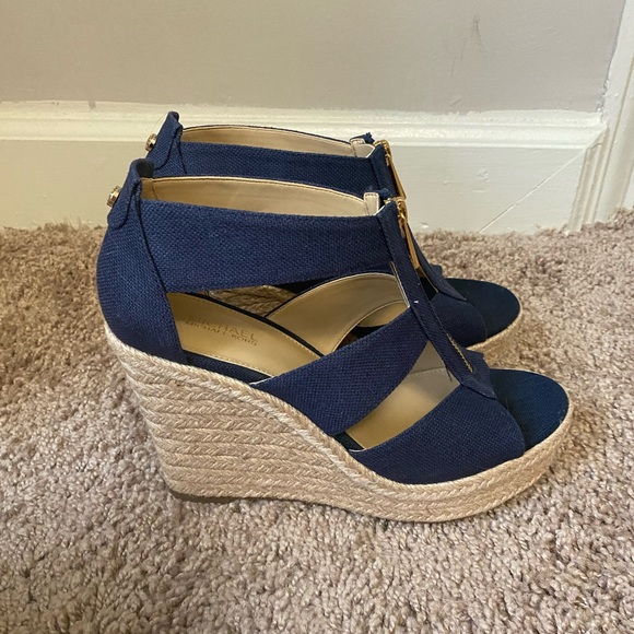 Denim Espadrille Wedges - Picture 3 of 3
